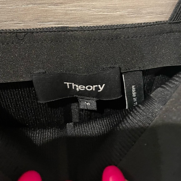 Theory tonal stripe A line dress - Picture 2 of 4